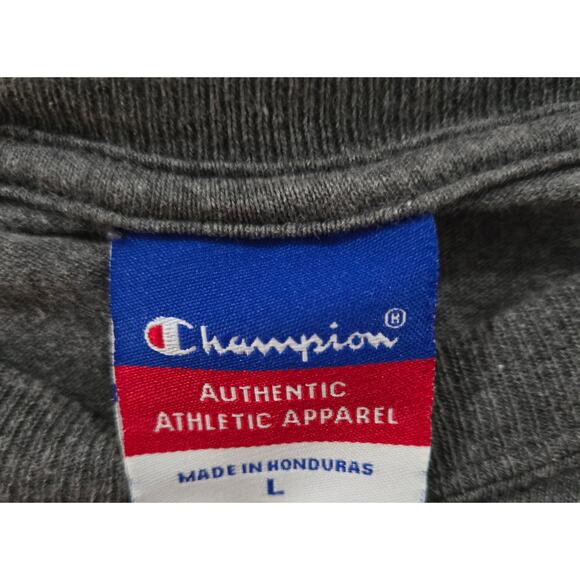 Champion Sz Lrg Mens Gray Harvard Long Sleeve Shirt - Picture 2 of 7